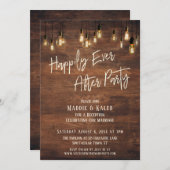 ブラウンウォール エジソンライト ハッピーエバアフターパーティ 招待状 (正面/裏面)