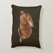 ブラウンウサギ アクセントクッション (裏面(縦))