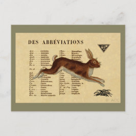 ブラウンウサギ ポストカード