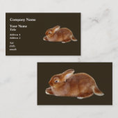 ブラウンウサギ 名刺 (正面/裏面)