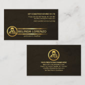 ブラウンウッドショーフ金ゴールドライン 名刺 (正面/裏面)