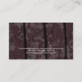 ブラウンウッドスペシャルモダンフィットネスパーソナルトレーナー 名刺 (裏面)