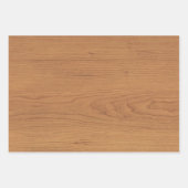 ブラウンウッドデジタルプリント ラッピングペーパーシート (正面)