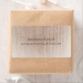 ブラウンウッドボードルック動揺して文字テンプレート ラベル (インサイチュ)