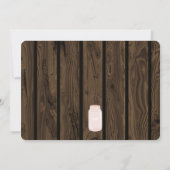 ブラウンウッド素朴メイスンジャベビーシャワー招待状 招待状 (裏面)