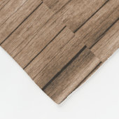 ブラウンウッド素朴 4フォトコラージュおばあちゃん フリースブランケット (角)