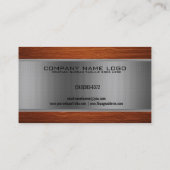 ブラウンウッド&メタリックシルバーコンサルティング 名刺 (裏面)