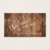 ブラウンウッド&素朴ライトストリングドリンクチケット (正面)