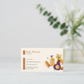 ブラウンエコ洗浄サービスメイドハウスクリーニング 名刺 (スタンド正面)