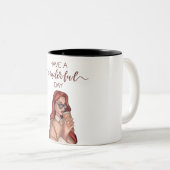 ブラウンエステティックガールインスピレーションマグ ツートーンマグカップ (正面右)
