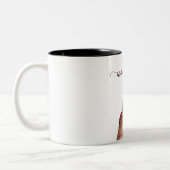 ブラウンエステティックガールインスピレーションマグ ツートーンマグカップ (左)