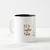 ブラウンエステティックコーヒータイムマグ ツートーンマグカップ (正面左)