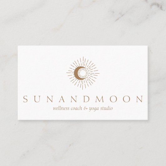 ブラウンエナジーヒーリングサンムーンスピリチュアル 名刺 (正面)