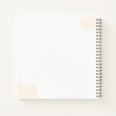 ブラウンエレガントス結婚ゲスト ノートブック (裏面)