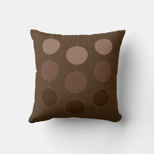 ブラウンエレガントズぶら下がった・サークル装飾用クッション クッション (裏面)