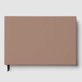 ブラウンエレガントフォイルのゲストブック – タイムレスな思い出 ゲストブック (正面)