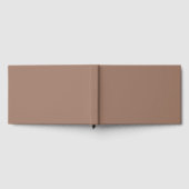 ブラウンエレガントフォイルのゲストブック – タイムレスな思い出 ゲストブック (全面)