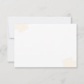 ブラウンエレガントフラワーカスタムウェディング 招待状 (裏面)