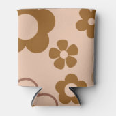 ブラウンエレガントフローラ水彩植物学 缶クーラー (正面)