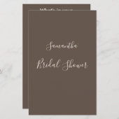 ブラウンエレガントモダンブライダルシャワーゲーム