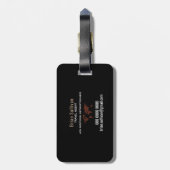 ブラウンエレガントワールドマップトラベルエージェント荷物タグ ラゲッジタグ (裏面縦)