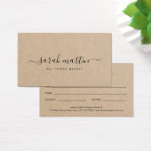 ブラウンエレガント美しいサロンギフト券 (デスク)