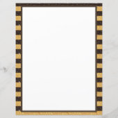 ブラウンエレガント金ゴールドグリッタースパークルパーソナライズされた (裏面)