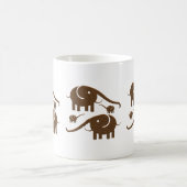 ブラウンエレファントイラストレーション コーヒーマグカップ (中央)