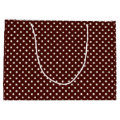 ブラウンオフィシャルカレッジ卒業水玉模様 ラージペーパーバッグ (裏面)