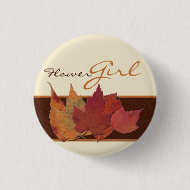 ブラウンオレンジのアイボリー乾燥葉したウェディングパーティーピン 缶バッジ