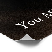 ブラウンオレンジやる気を起こさせる引用文バスケットボールのポスター ポスター (角)