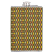 ブラウンオレンジイエロー金ゴールド紅葉 フラスク (裏面)