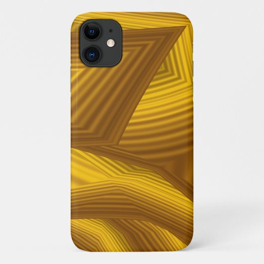 ブラウンオレンジジオメトリック抽象デザイン Case-Mate iPhoneケース (裏面)