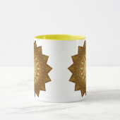 ブラウンオレンジスターマンダラ マグカップ (中央)