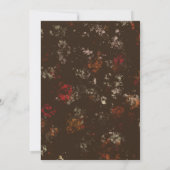 ブラウンオレンジヴィンテージピグロースト 招待状 (裏面)