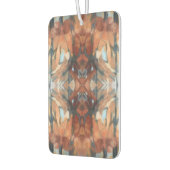 ブラウンオレンジ色のグレーベージュクリーム抽象芸術水色 カーエアーフレッシュナー (左)