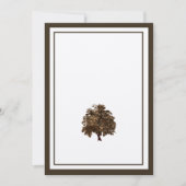 ブラウンオークツリーの結婚式招待状 招待状 (正面)