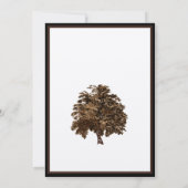 ブラウンオークツリー結婚式招待状 招待状 (裏面)