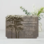 ブラウンオークツリー結婚式招待状 招待状 (スタンド正面)