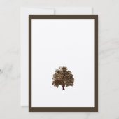 ブラウンオークツリー結婚式招待状 招待状 (正面)