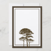 ブラウンオークツリー結婚式招待状 招待状 (正面)