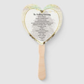 ブラウンオークツリー結婚式 プログラムファン ハンドファン (正面)