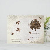 ブラウンオークツリー結婚式 プログラム (スタンド正面)