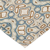 ブラウンオークレーティール(緑がかった色)ブルーお尻トライブラート ショートテーブルランナー (コーナー)