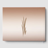 ブラウンオータムハーベスト結婚ズゲストブック ゲストブック (裏面)