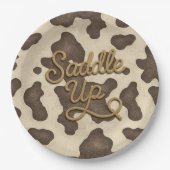 ブラウンカウカントリーウェスタンロデオパーティー ペーパープレート (正面)