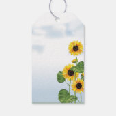 ブラウンカウサンフラワーガールファースト誕生日 ギフトタグ (裏面)