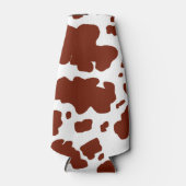 ブラウンカウスモダンポットプリントカウボーイ ボトルクーラー (正面)