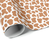 ブラウンカウズプリント誕生日 ラッピングペーパー (ロールコーナー)