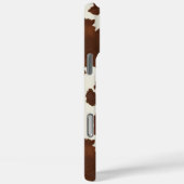 ブラウンカウハイドモノグラム Case-Mate iPhoneケース (裏面 / 右)